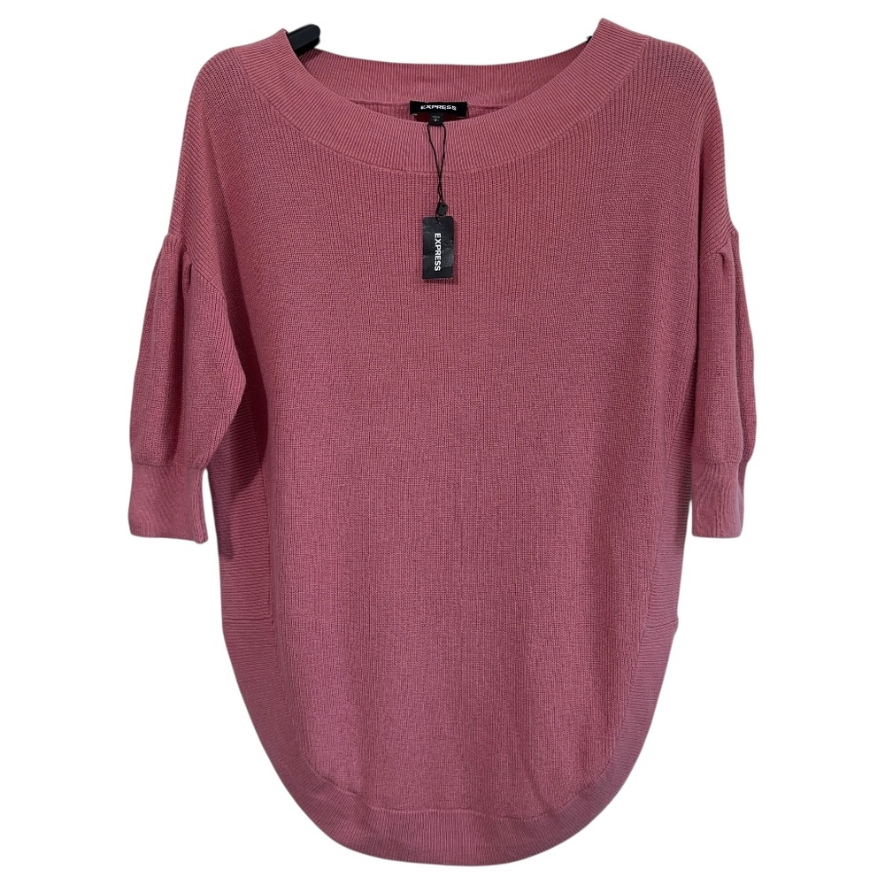 NWT Express Scoop Hem Sweater Size S Oversized Spring Casual